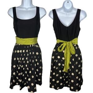 Cory Lynn Calter Women's Sz 6 Polkadot Color Block Mini Dress(1605)